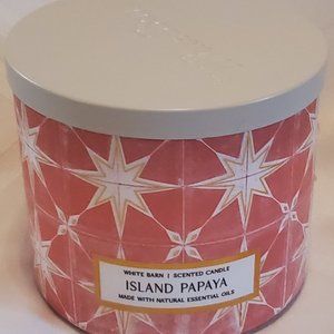 Bath & Body Works 3-Wick Island Papaya Candle NEW